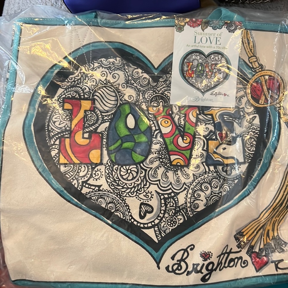 BRIGHTON Summer of Love 70’s Vibe Tote Bag